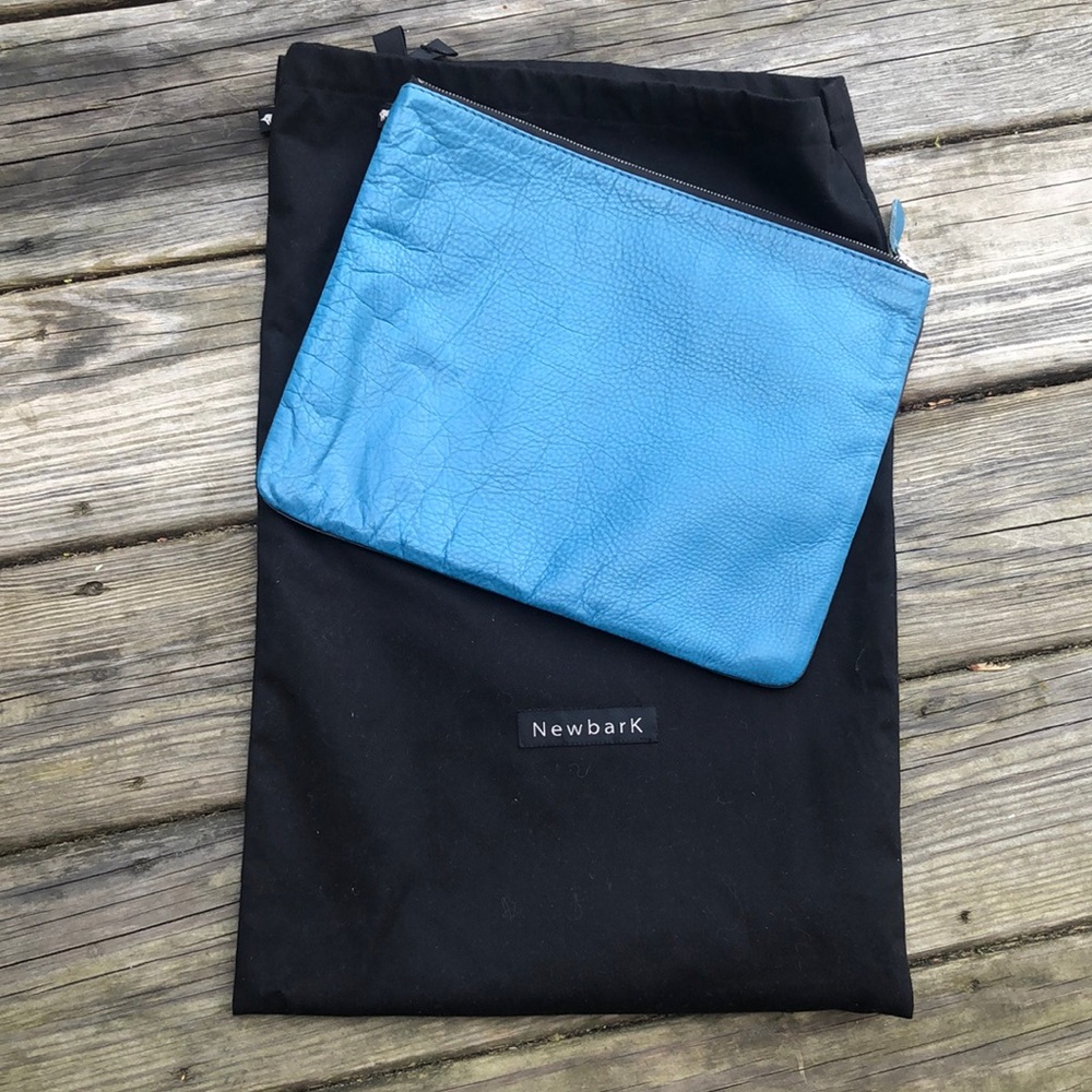 Newbark Blue Clutch Zip Pouch - Limited Edition